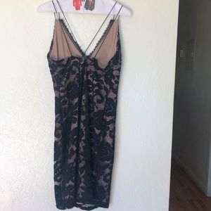 Black Lace Cocktail/Body con Dress
